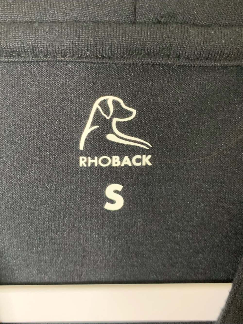 Rhoback womens black tempo performance crop hoodie S - Picture 5 of 8